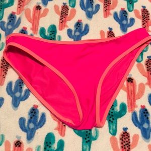 Pink multicolor bikini bottoms